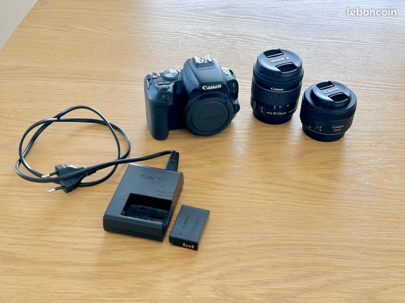 Lot canon 200d 50 mm STM EFS 18-55 mm Photo, audio vidéo