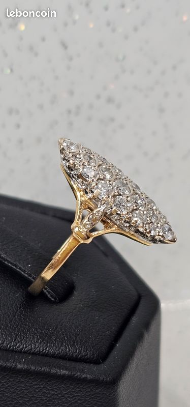 Bague Marquise Bague Or 18 Carats Et Diamants BAGUE MARQUISE OR