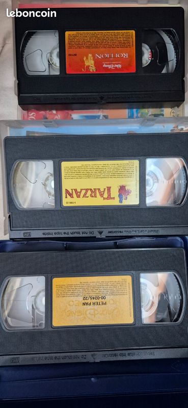 Lot de 3 dessins animés Disney VHS Peter Pan, Tarzan, Le roi lion (image 3)