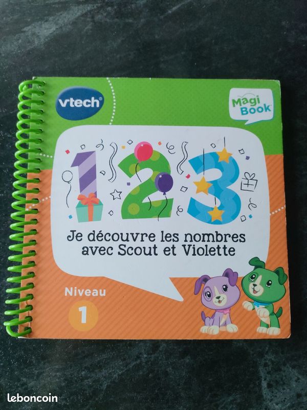 VTech - MagiBook, Pack 3 Livres Éducatifs Niveau 2 Mes Apprentissages de  Grande Section, CP et CE1