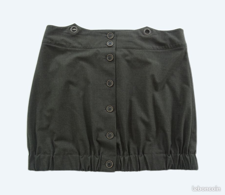 COP-COPINE - jupe gris foncé - forme originale - Taille 40 (image 1)