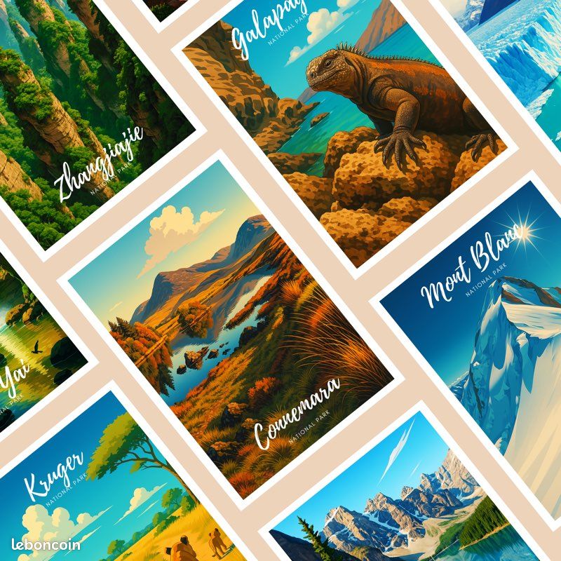 Affiche Décorative Lac Nature - 100x70 Cm, Papier Qualité, Parfait Pour Le Salon Ou La Chambre