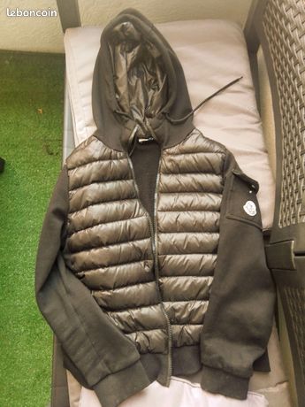 Gilet doudoune sans manches MONCLER Bormes bleu marine brillante