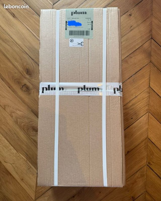 NEUF - Portes tiroirs Plum 60x20cm - Design lisse - Noyer naturel (image 3)
