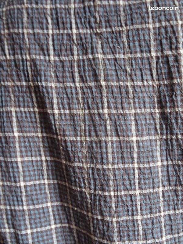 CHEMISIER à CARREAUX ELASTIQUE T. 1 NEUF (image 9)