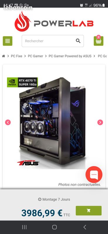 Tour PC asus rog strix (image 1)