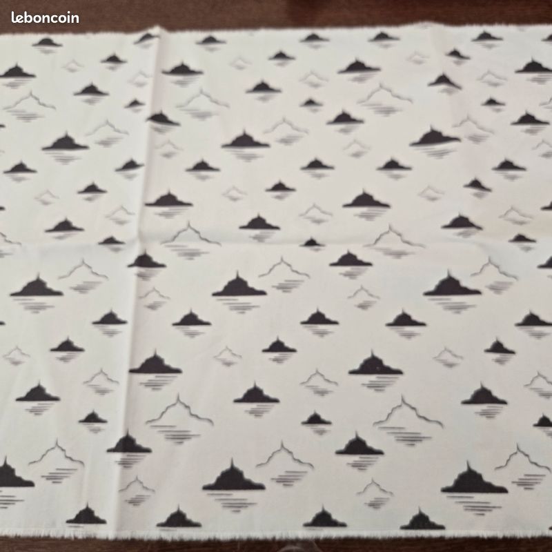 Beau coupon de tissu vintage, neuf, 90 X 1 m - Loisirs créatifs