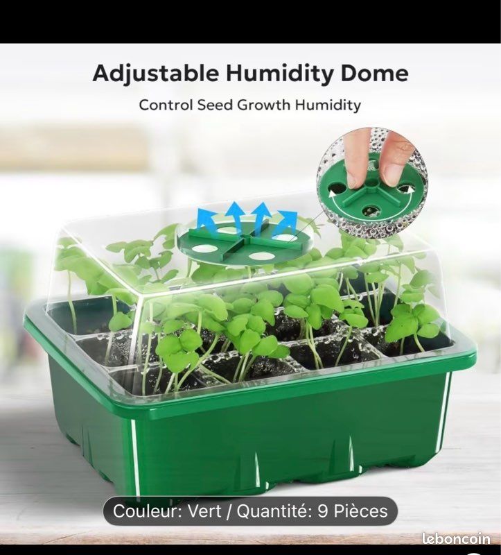 Mini Serre 3 Pièces Avec Couvercle - Kit Semis Potager Avec Outils Et Étiquettes