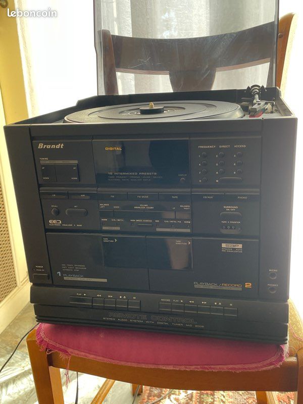 Brandt M 208 Lecteur Cassette Enregistreur Magnétophone K7