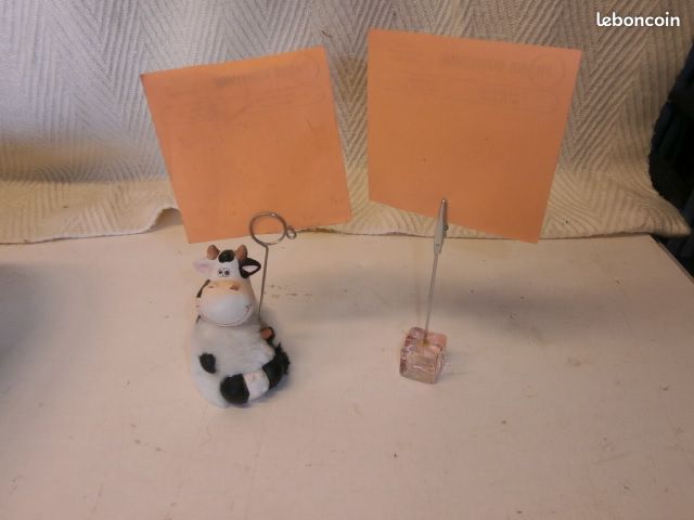 2 Portes photos en forme de cube transparent et une vache (image 2)