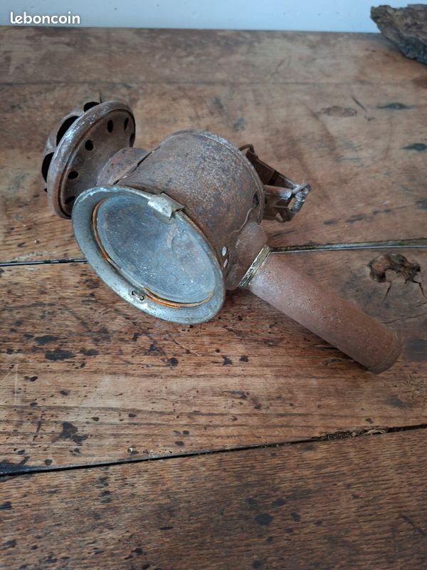 Lanterne de vélo ancienne à bougie (Années 1900) - Collection / Déco (image 1)