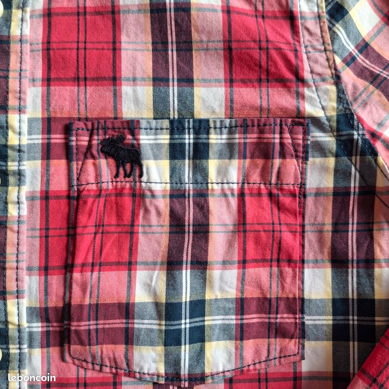 Unbranded - Rouge à carreaux flanelle à manches longues bouton vers le
