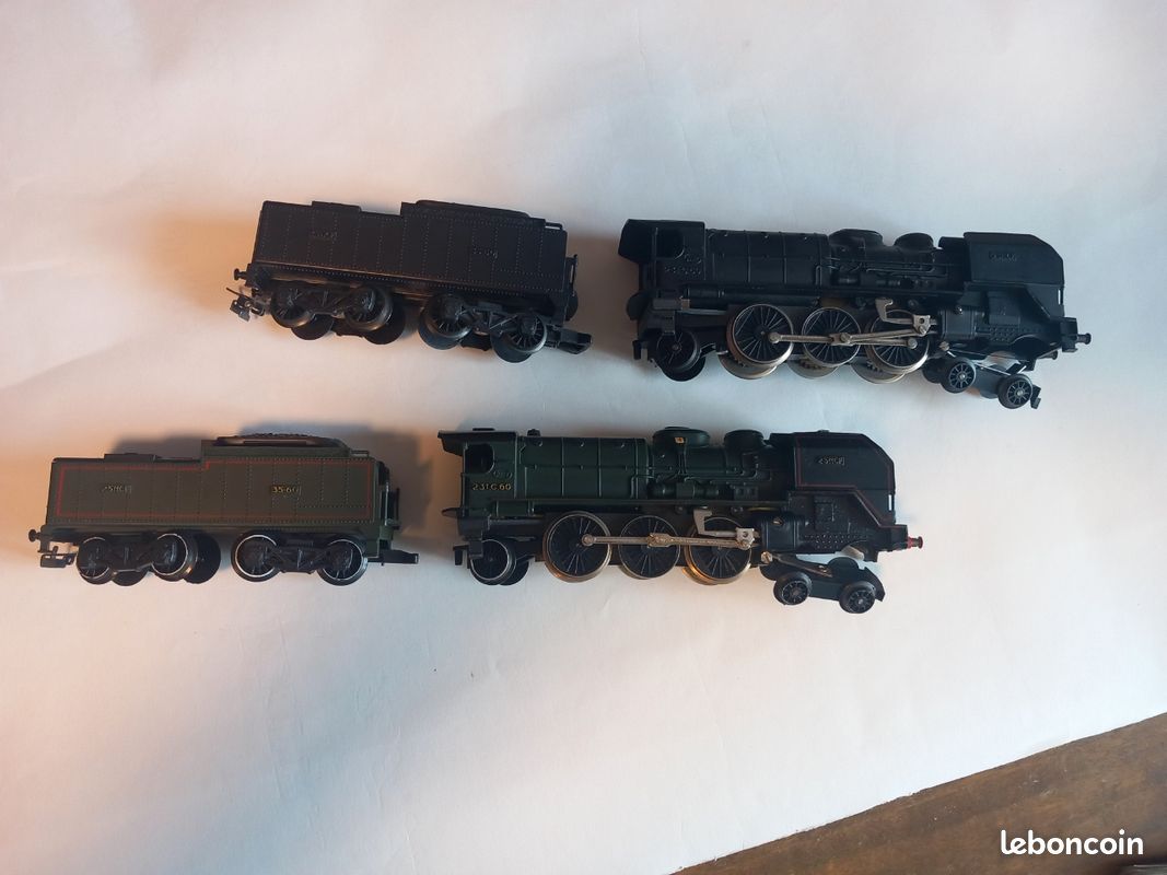 2 Locomotives à vapeur Pacific 231 C60 Jouef (image 3)