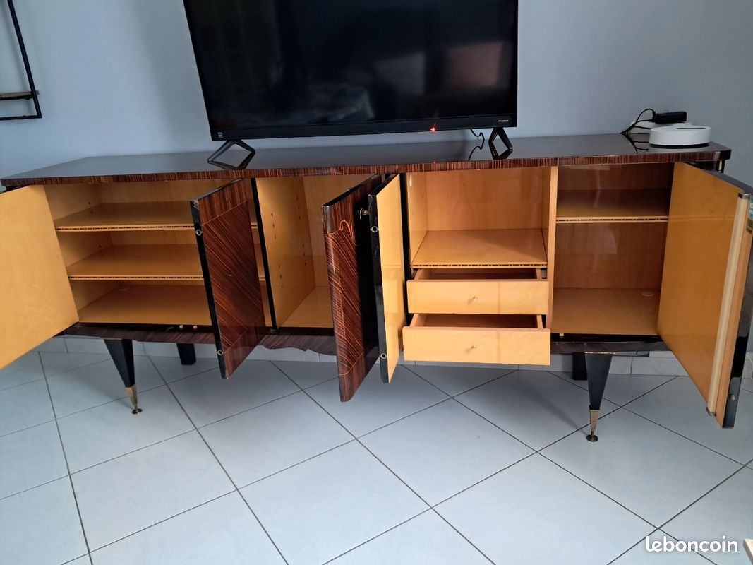 Buffet marquetterie vernis (image 2)