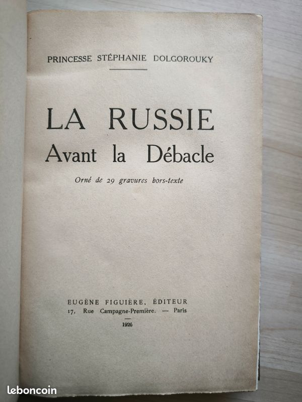 La Russie avant la débâcle par la princesse Stéphanie dolgorouky 1926 (image 4)