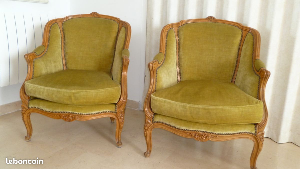 Lot de deux fauteuils Louis XV (image 1)