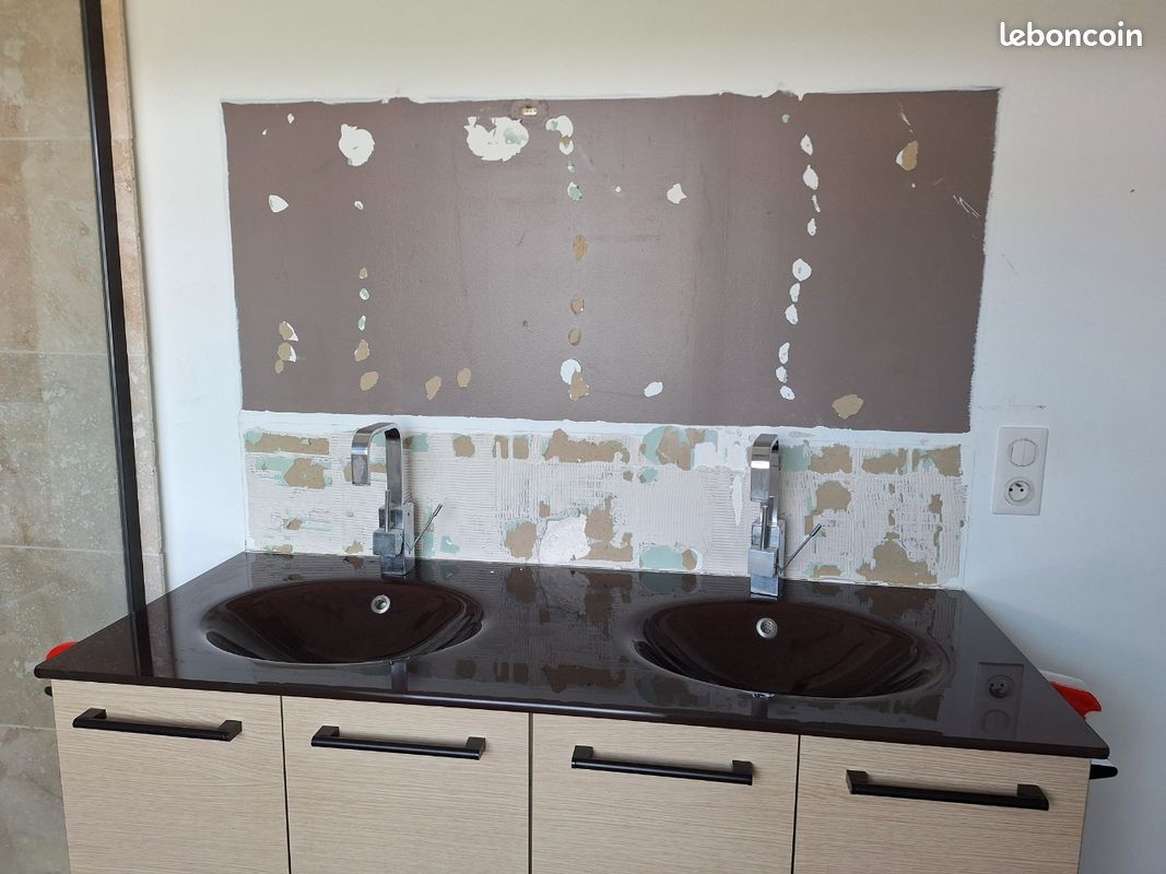 Plan double vasque en verre (image 4)