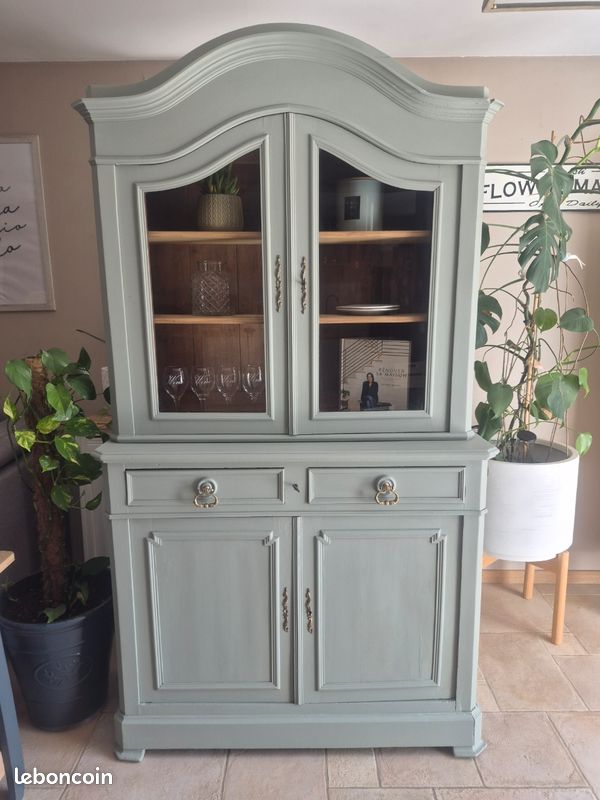 Buffet/ vaisselier ancien rénové/ meuble de charme (image 1)