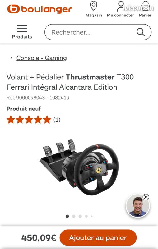 Volant t300 Ferrari alcantara (image 3)