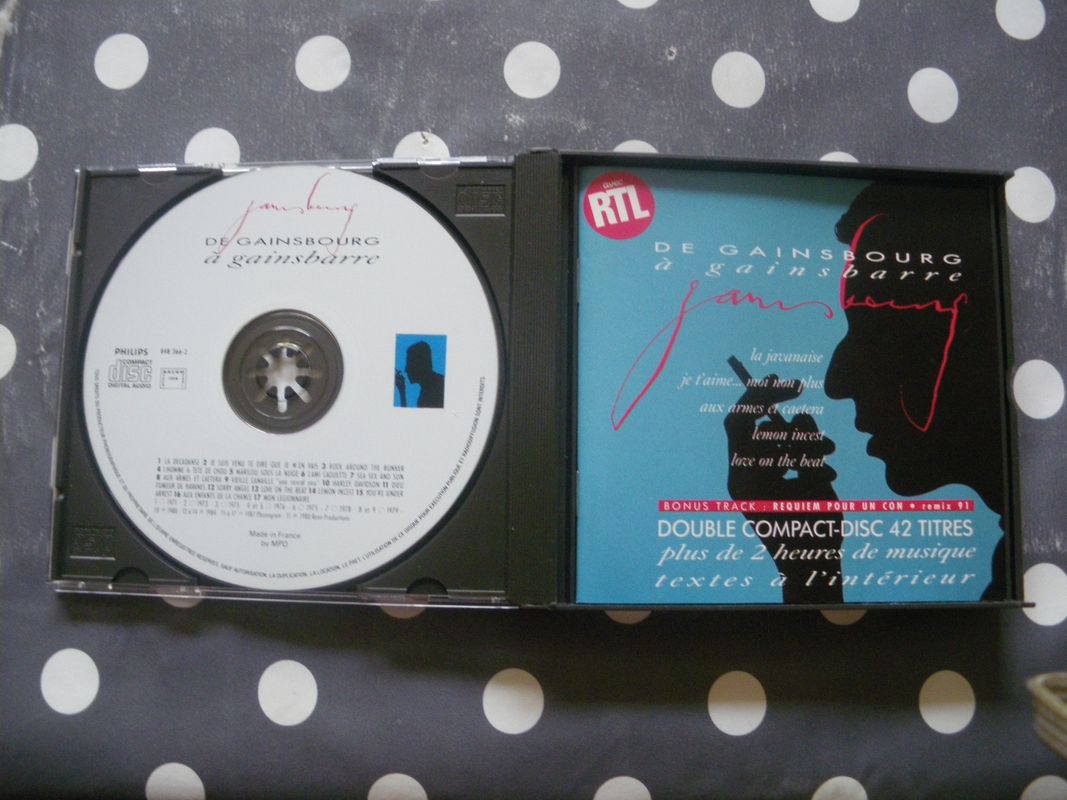 Double CD de Serge Gainsbourg - de gainsbourg à gainsbarre (image 3)