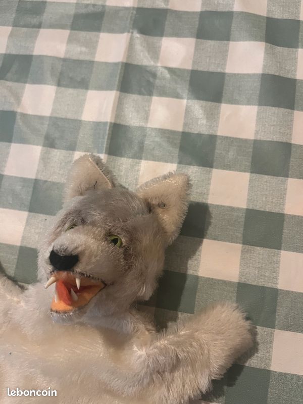 Ancienne Marionnette a main vintage STEIFF 1950 /1960 RENARD en mohair | UK