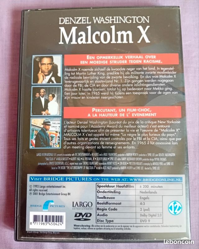 Film Malcolm X de Denzel Washington en dvd (image 2)
