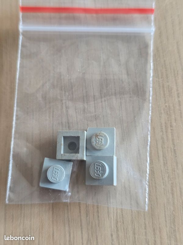 Lot de plaques legos gris anciens annee 60/70 (image 12)