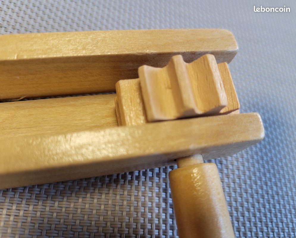Crécelle en bois poli pour enfants, parents, éducation mus (image 4)