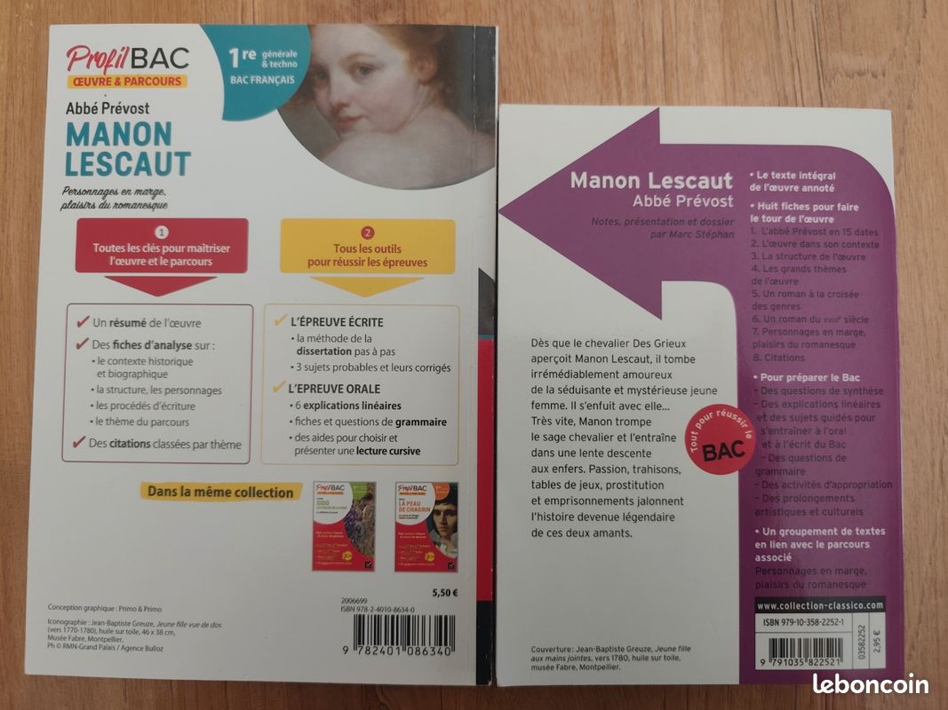 Manon Lescaut +profil bac (image 2)