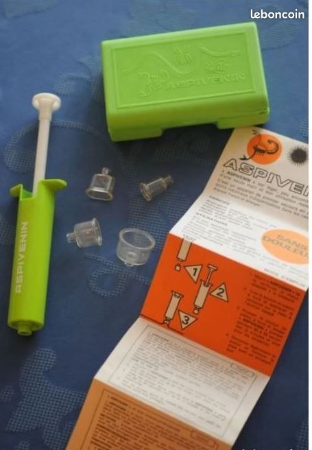 Aspivenin Kit de premier secours anti-venin en cas de piqûre ou de morsure.TBE (image 2)