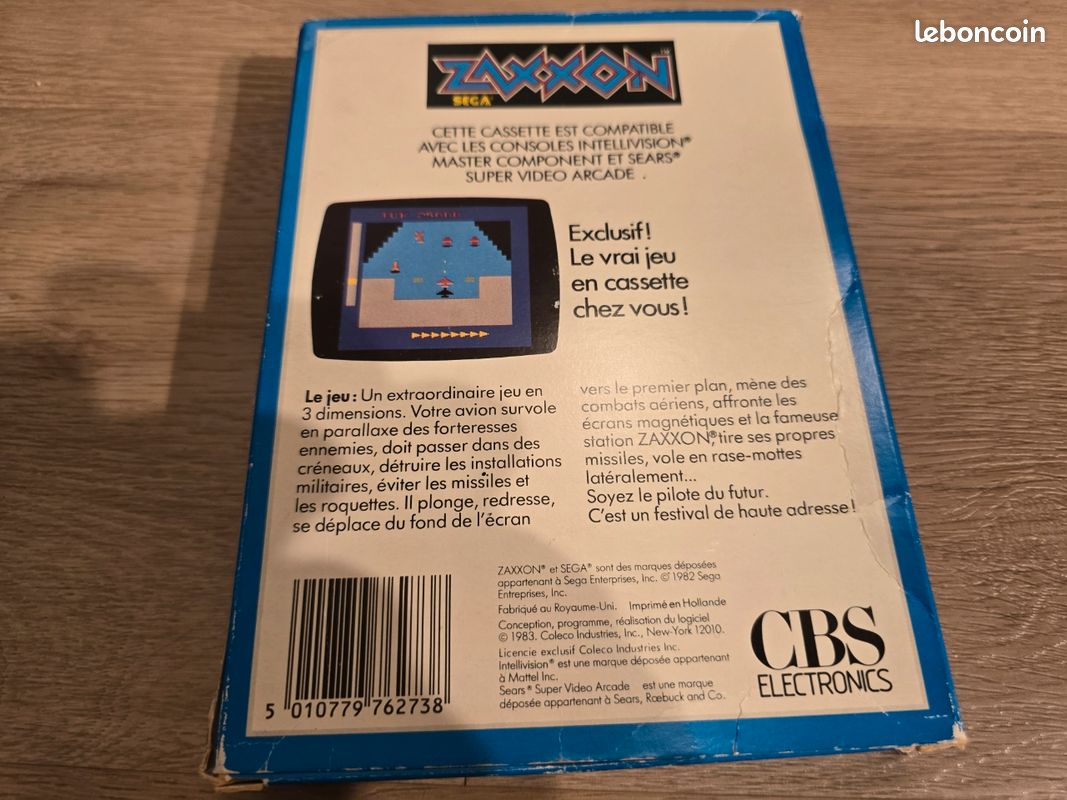 Jeu Zaxxon Pour Atari 2600 - Avec Boîte (sans Notice) - Bon état