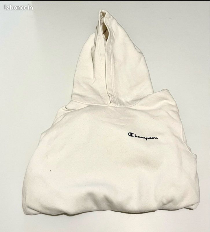 Pull blanc champion (image 2)