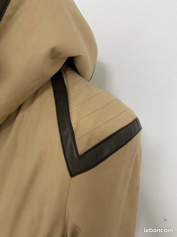 Trench camel intérieur fourrure 38-40 élégant (image 8)