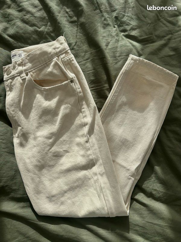 Jeans mom beige (image 1)