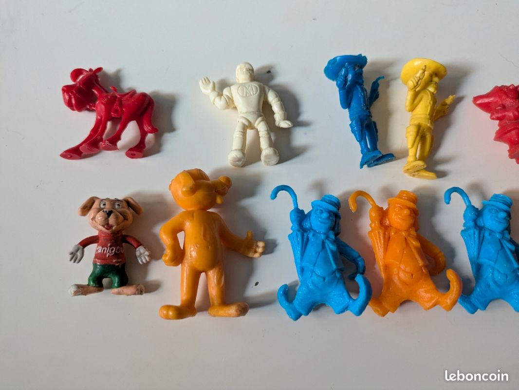 Lot de 11 figurines plastique Kiki Bonux - Vintage