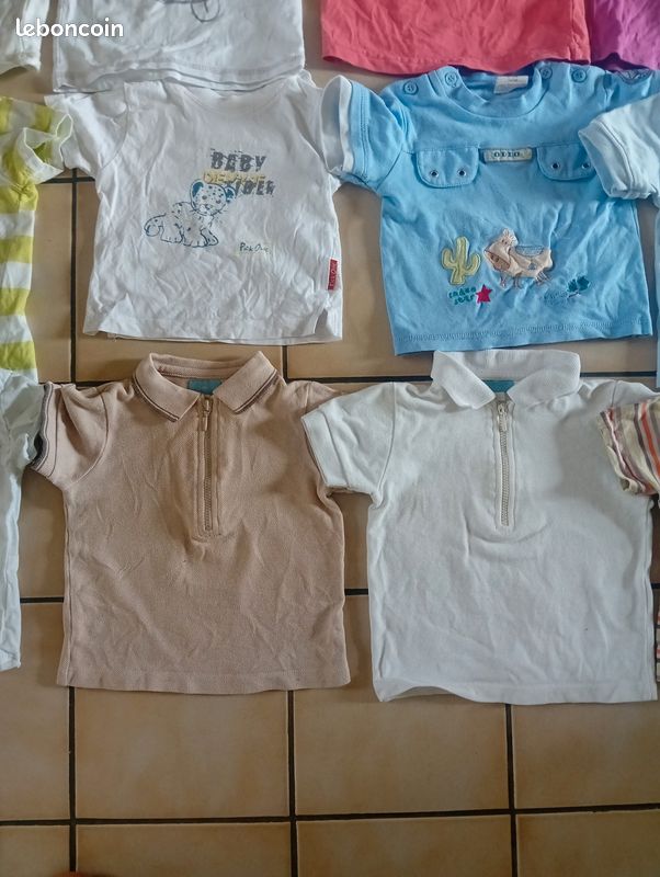 Lot tee shirt été 12 mois garçon (image 4)