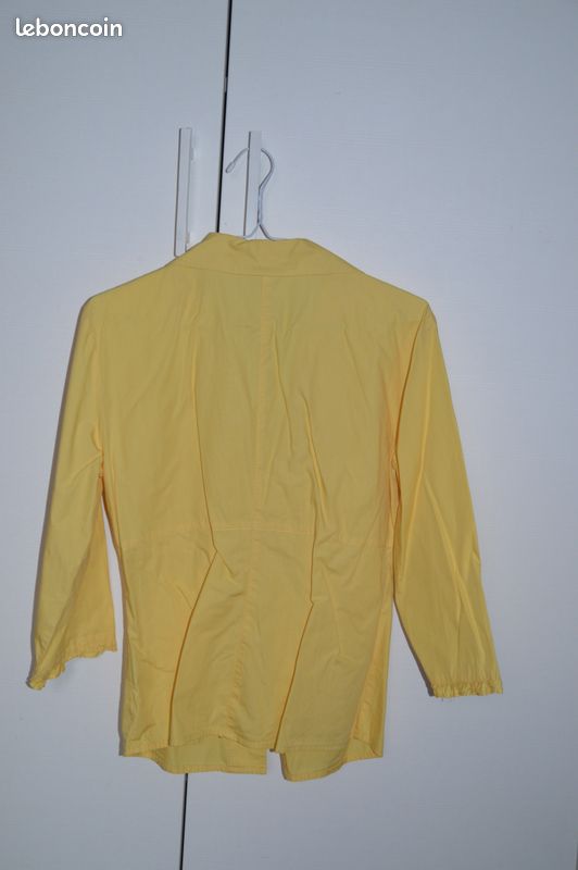 Chemise jaune naf naf - l - tbe (image 3)