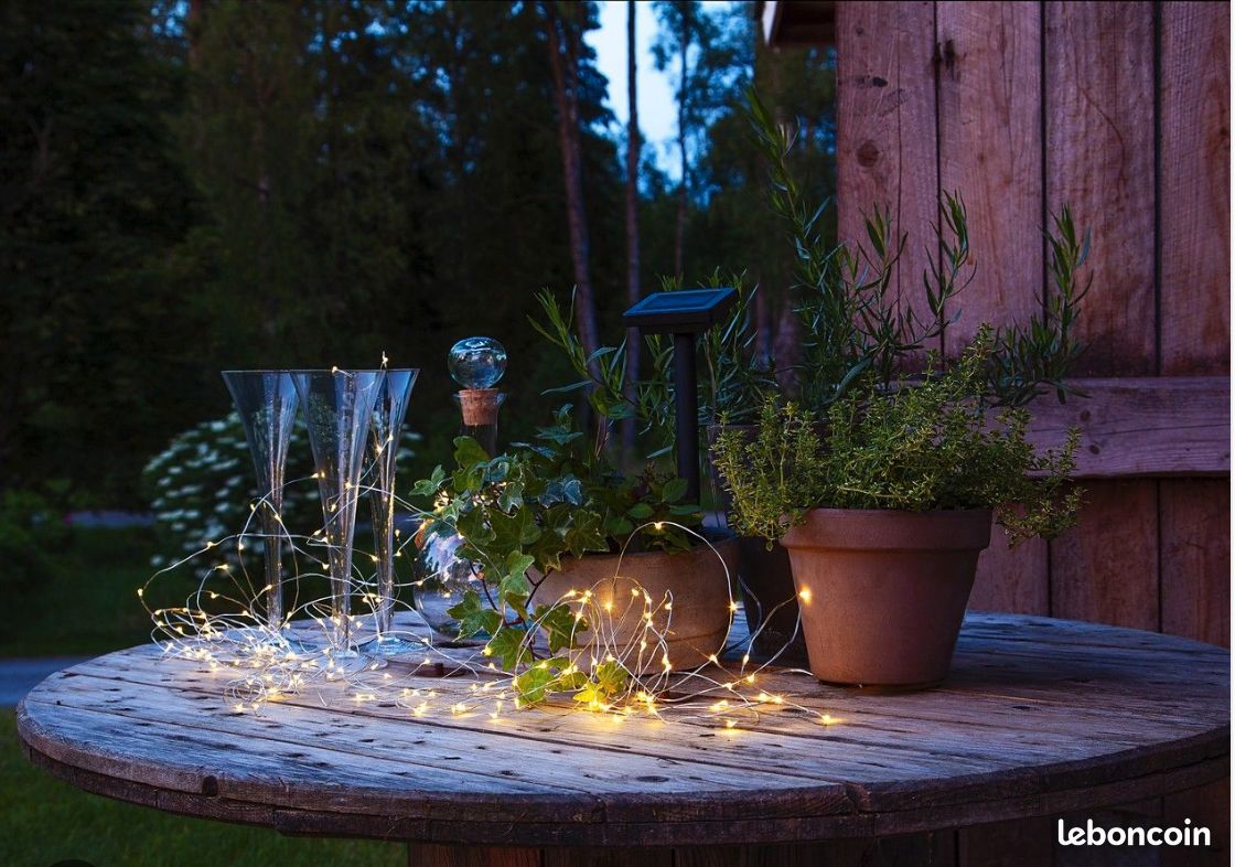 Guirlande Solaire de Jardin – 7m, 50 LED, Lumière Jaune (image 3)