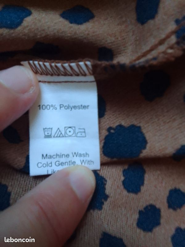 Robe longue avec manches longues femme taille 36 imprimé léopard Shein (image 10)