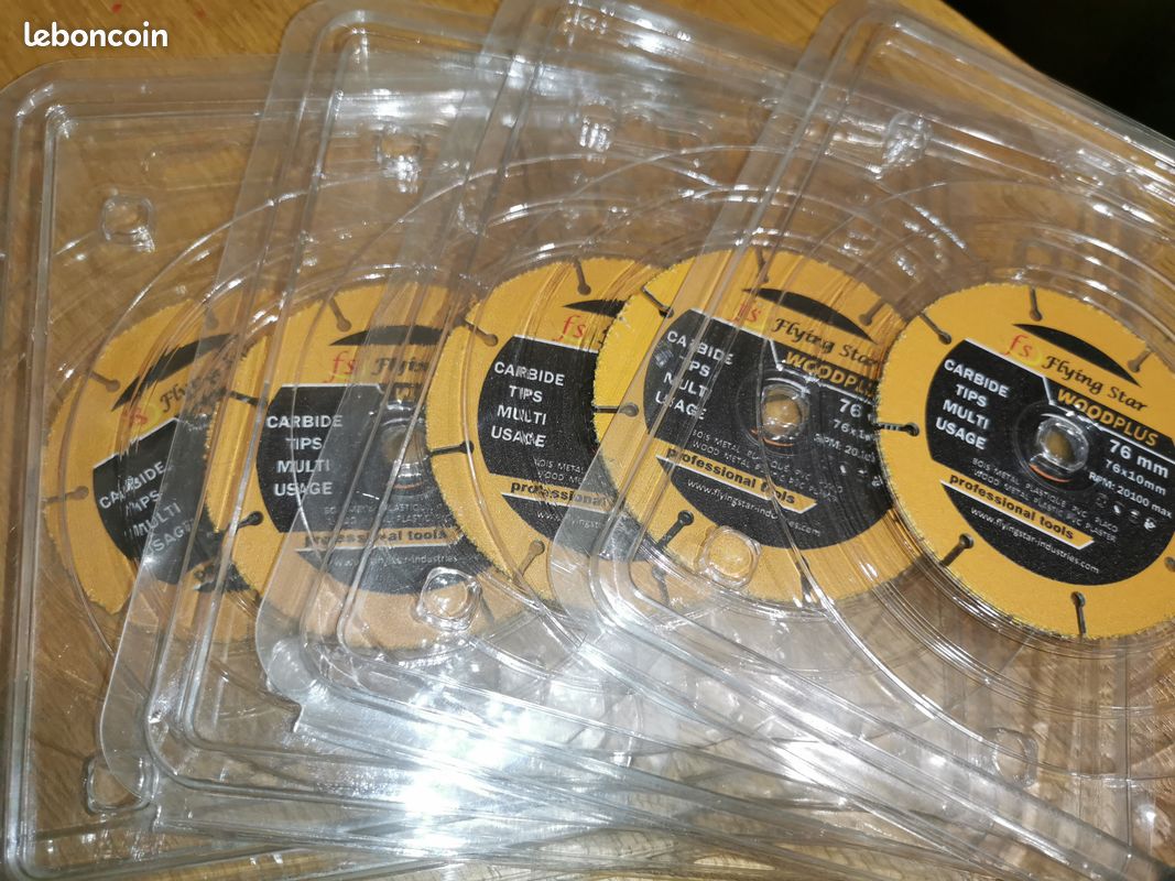 Lot De 8 Disques De Coupe 76 Mm Pour Meuleuse D’Angle – Pour Métal, Bois, Pierre, Plastique – Inclus Disques De Meulage Et Ponçage