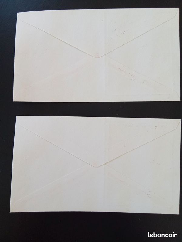 Lot 2 Enveloppes Premier Jour CEF Croix-Rouge - Peintre Greuze - 11 décembre 1971 (image 2)