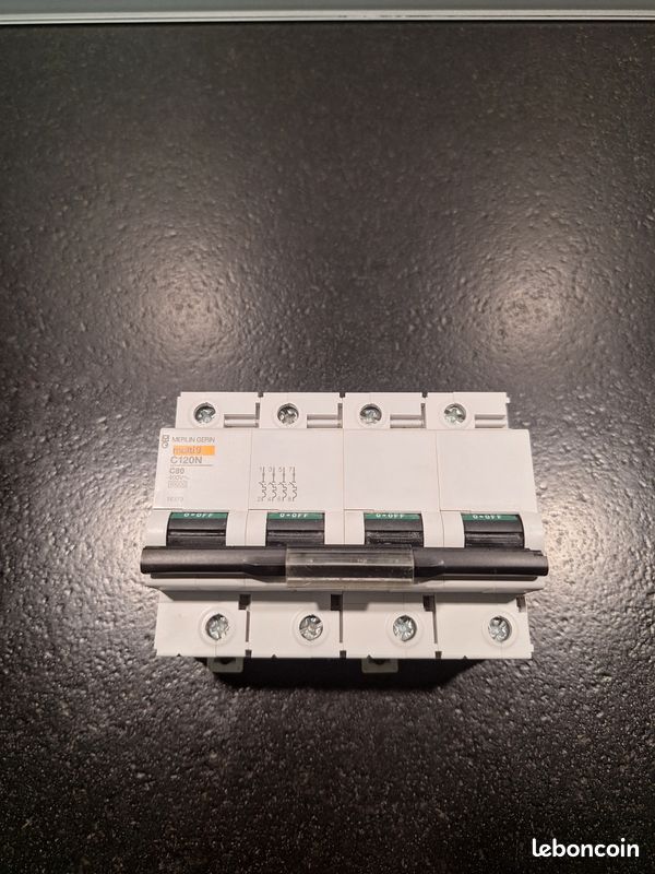 18373 - Disjoncteur modulaire C120N 4P 80 A, courbe C, 10 kA - Schneider MERLIN (image 2)