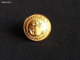 Bouton d'officier de port - Doré 14 mm (image 1)