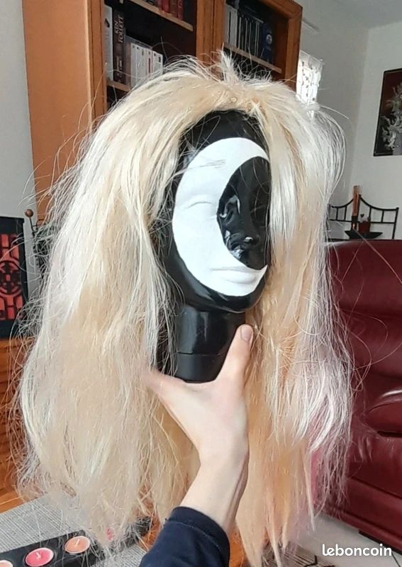 Perruque Barbie blonde mèche rose (image 1)