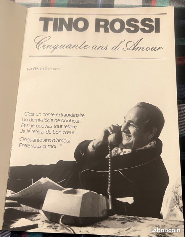 Livre Tino Rossi 50 ans d amour (image 2)