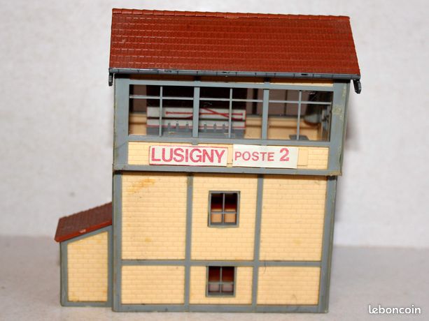 Maquette Station Cabine Sémaphorique JEP – Poste D’aiguillage N°4 électrifié, Vintage
