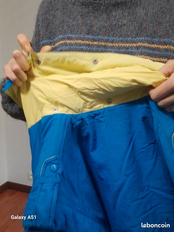 Pantalon de ski DESCENTE VINTAGE salopette de neige homme taille 32 - France