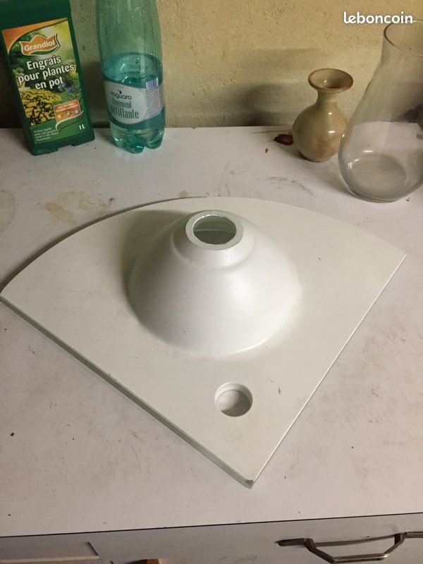 Lave-mains d’angle en verre trompé blanc Cooke&Lewis 35cm (image 3)