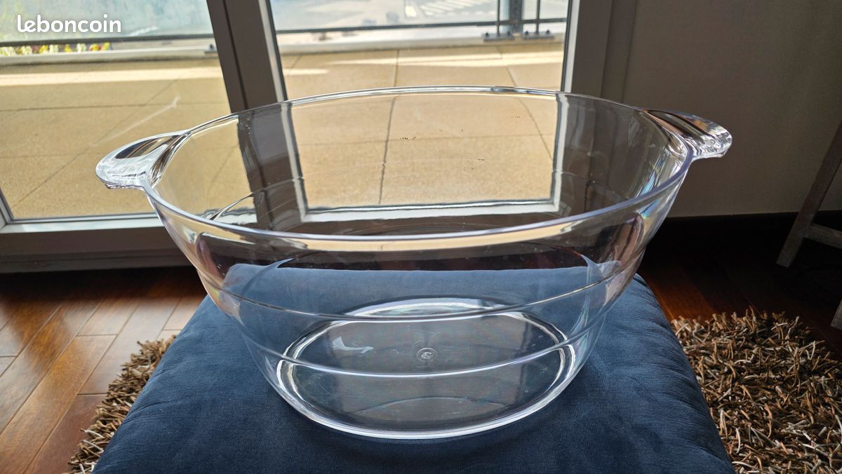 Grand Seau à Champagne LANSON – Vasque Inox Argenté – Occasion De Luxe