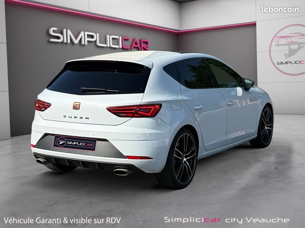 SEAT LEON 2.0 TSI 290 CUPRA CARBON EDITION DSG 290Ch Garantie 12 mois - Entretiens Seat - Toit Ouvrant - Sièges chauffant - Palette au volant - Caméra (image 3)